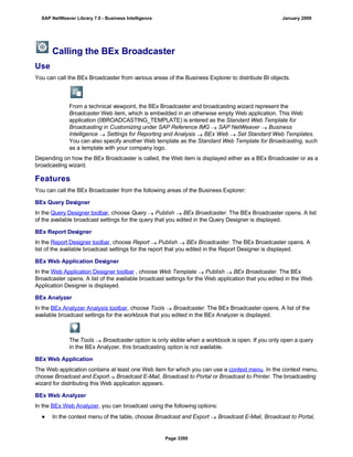 SAP BI 7.0 Info Providers