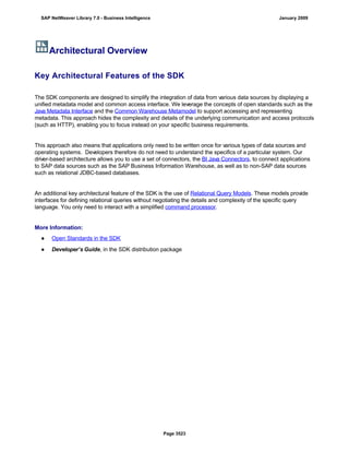 SAP BI 7.0 Info Providers