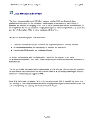 SAP BI 7.0 Info Providers