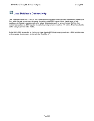 SAP BI 7.0 Info Providers