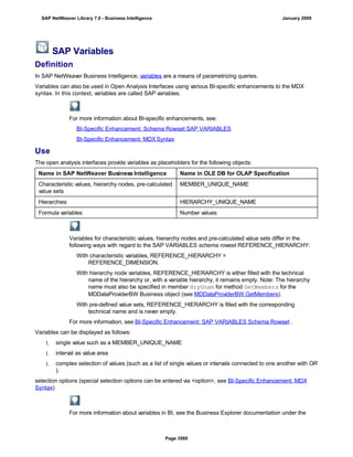 SAP BI 7.0 Info Providers