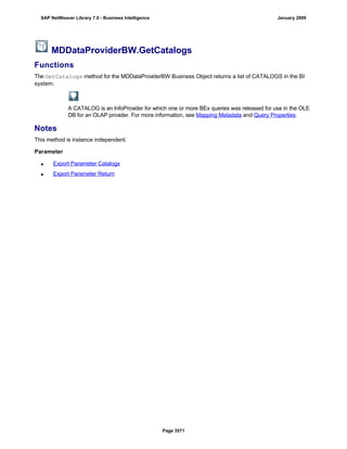 SAP BI 7.0 Info Providers