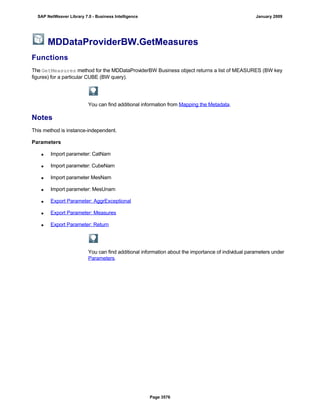 SAP BI 7.0 Info Providers