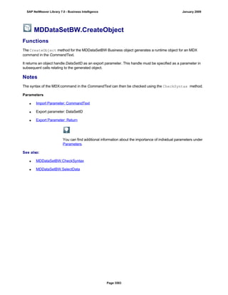SAP BI 7.0 Info Providers