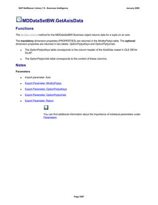 SAP BI 7.0 Info Providers