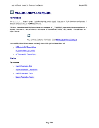 SAP BI 7.0 Info Providers