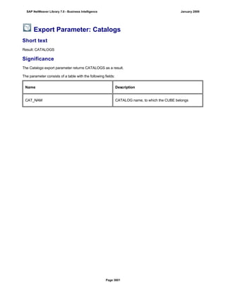 SAP BI 7.0 Info Providers
