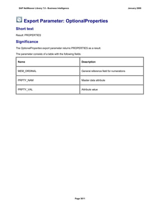 SAP BI 7.0 Info Providers