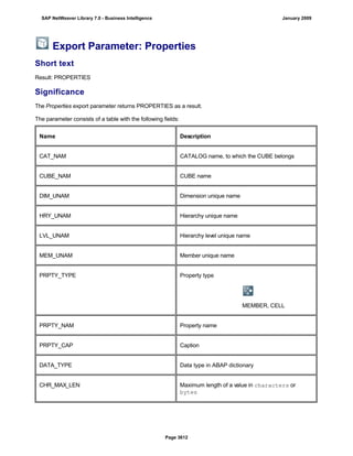 SAP BI 7.0 Info Providers