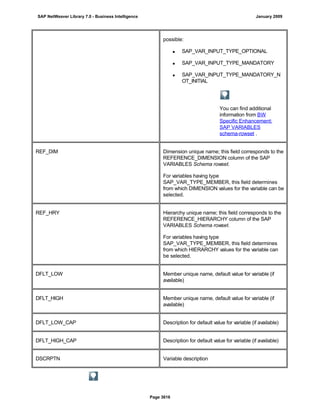 SAP BI 7.0 Info Providers