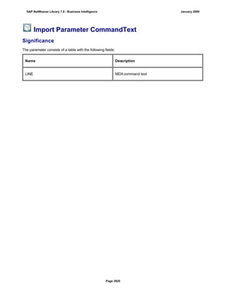 SAP BI 7.0 Info Providers