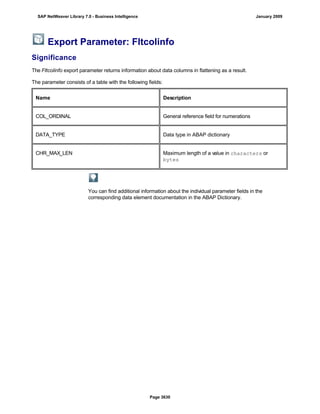 SAP BI 7.0 Info Providers