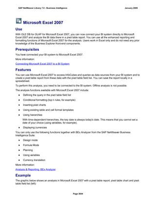 SAP BI 7.0 Info Providers