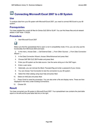 SAP BI 7.0 Info Providers