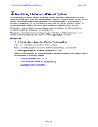 SAP BI 7.0 Info Providers