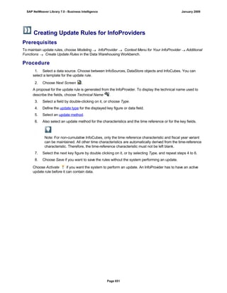 SAP BI 7.0 Info Providers