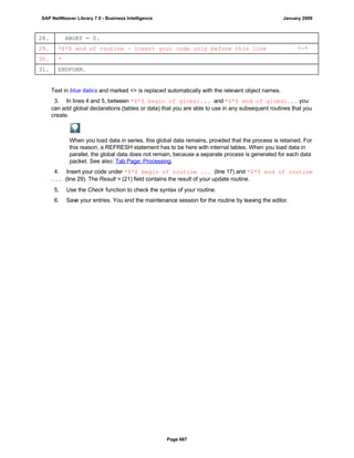 SAP BI 7.0 Info Providers