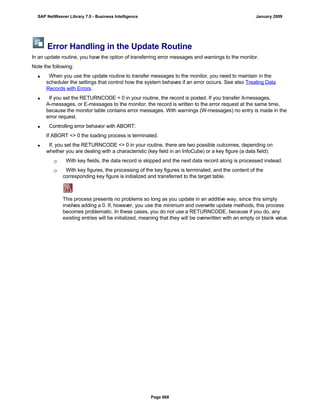 SAP BI 7.0 Info Providers