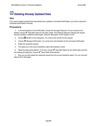 SAP BI 7.0 Info Providers