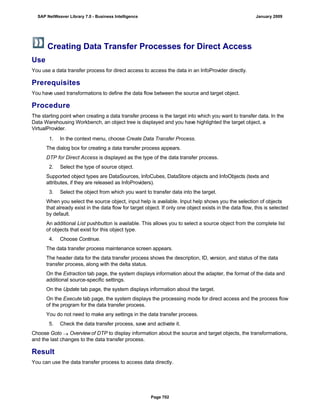 SAP BI 7.0 Info Providers