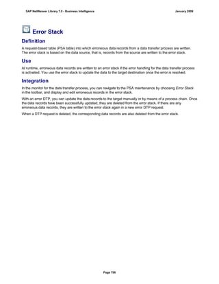 SAP BI 7.0 Info Providers