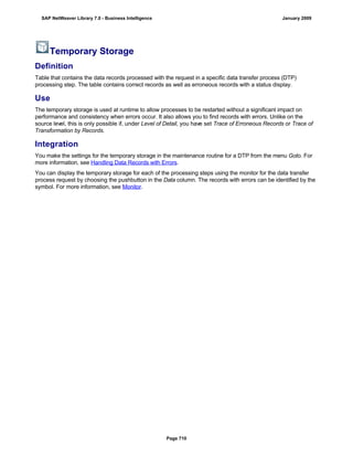 SAP BI 7.0 Info Providers