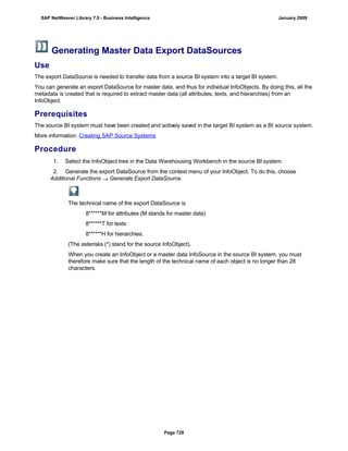 SAP BI 7.0 Info Providers