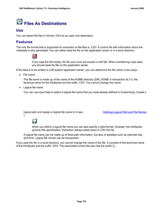 SAP BI 7.0 Info Providers