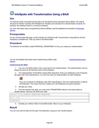 SAP BI 7.0 Info Providers