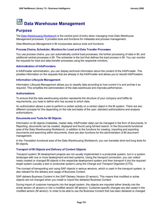 SAP BI 7.0 Info Providers