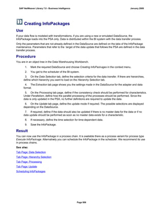 SAP BI 7.0 Info Providers