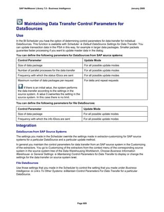 SAP BI 7.0 Info Providers