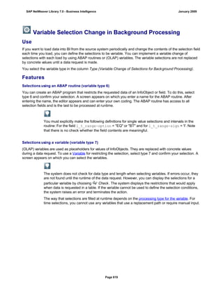 SAP BI 7.0 Info Providers