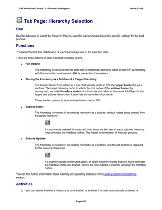 SAP BI 7.0 Info Providers