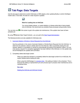 SAP BI 7.0 Info Providers