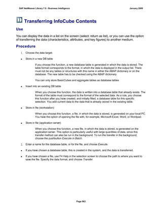 SAP BI 7.0 Info Providers