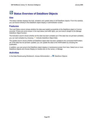 SAP BI 7.0 Info Providers