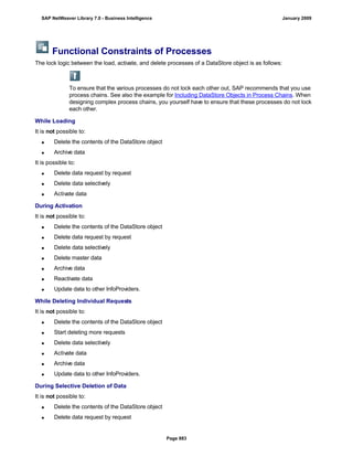 SAP BI 7.0 Info Providers