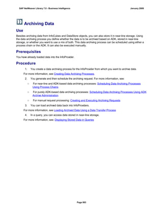 SAP BI 7.0 Info Providers