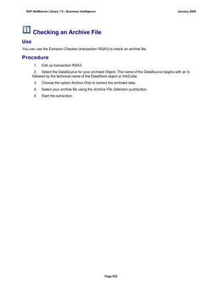 SAP BI 7.0 Info Providers