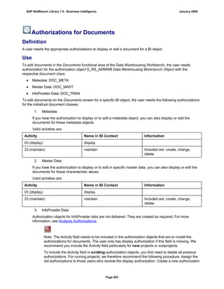 SAP BI 7.0 Info Providers
