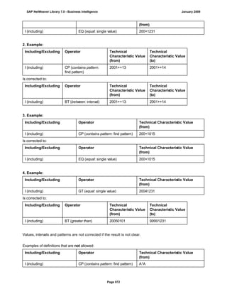 SAP BI 7.0 Info Providers