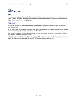 SAP BI 7.0 Info Providers