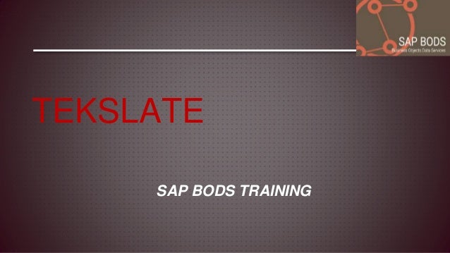 Sap Bods Free Online Training Sap Bods Certification Sap Bods Tutor
