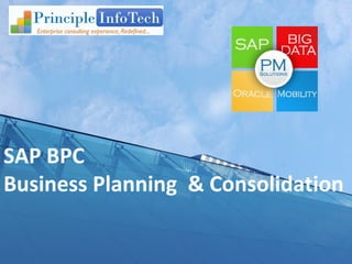 SAP BPC 
Business Planning & Consolidation 
 