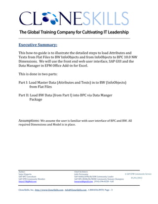 ________________________________________________________________________

Executive Summary:
This how-to-guide is to illus...