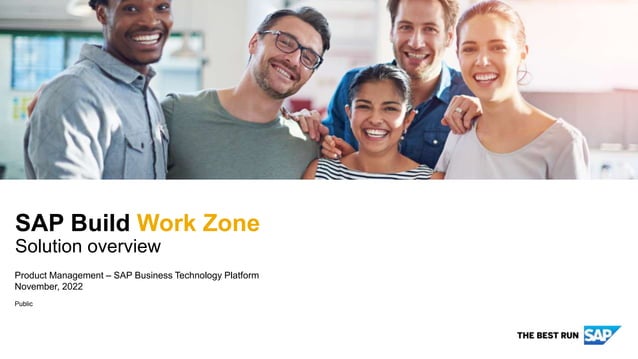 Sap Build Work Zone Workspaces Examples SAP Build Work Zone - Overview L2-L3.pptx