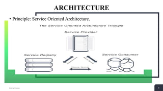 4
ARCHITECTURE
Add a Footer 4
• Principle: Service Oriented Architecture.
 