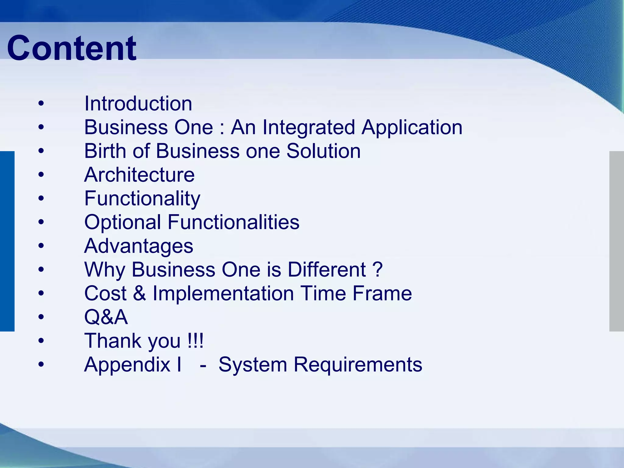 Sap Business One | PPT