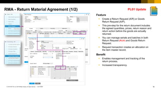 Sap Rma Sap business one 9.3 features | PDF